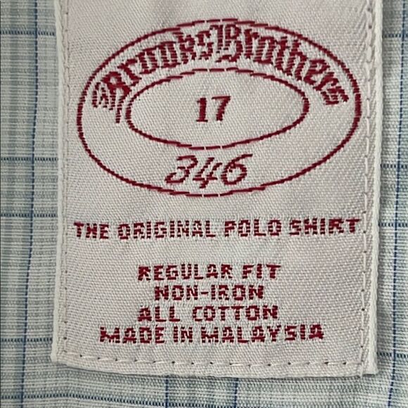 Brooks Brothers Blue Casual Button Down Shirt Lightweight Cotton NWOT - Picture 2 of 8